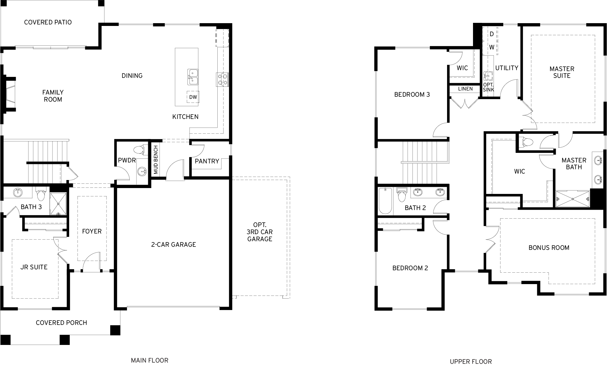 Floor Plan Mercer Floor Plan (3224 sq ft, 4 beds) at